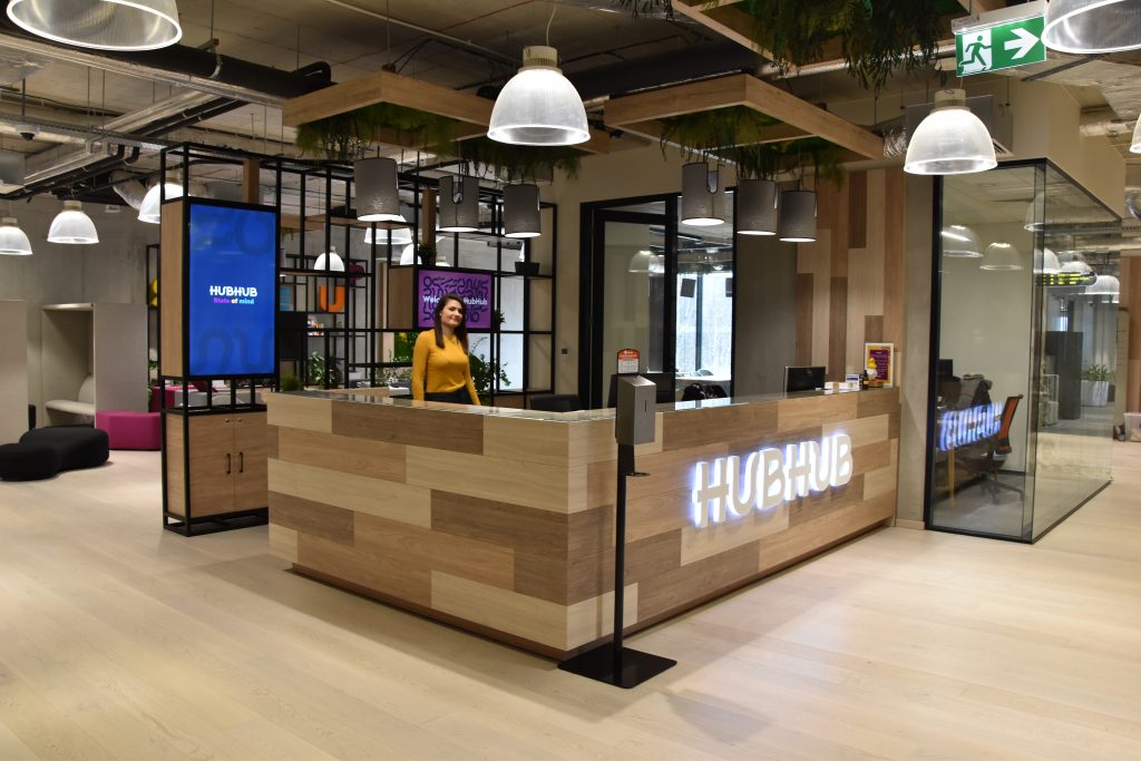 Reception at HubHub Postępu in Warsaw