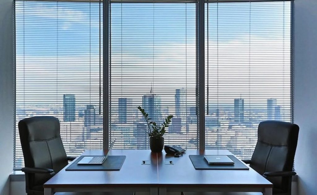 Interior of a private office at DAGO Warsaw Trade Tower located at Chłodna 51, Wola, Warsaw